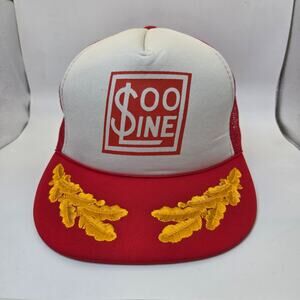 Soo Line Railroad Vintage Trucker Hat Snapback Civic Caps Made in Taiwan